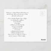 パンプキンスパイスマフィンレシピクリスマスポストカード ポストカード (裏面)