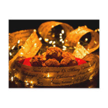 パンプキンスパイスマフィンレシピクリスマスポストカード