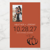 パンプキンスパイスミニ ワインラベル (シングルラベル)