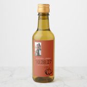 パンプキンスパイスミニ ワインラベル (正面)