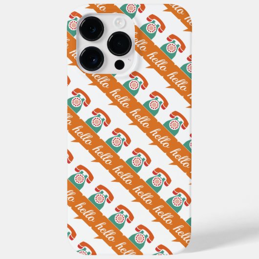 パンプキンスパイスミントデライトレトロ電話こんにちは Case-Mate iPhoneケース (裏面)