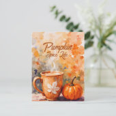 パンプキンスパイスライフ ポストカード (スタンド正面)