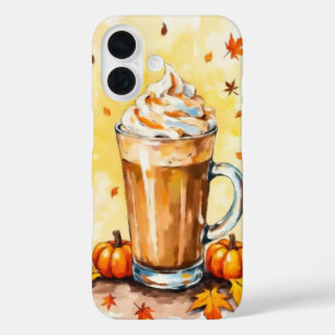 パンプキンスパイスラテイン秋 iPhone 16ケース