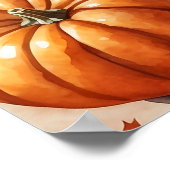 パンプキンスパイスラテオータムウォールデコル ポスター (角)