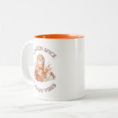 パンプキンスパイスラテコージーオータム秋パンプキンシーソ ツートーンマグカップ (正面左)