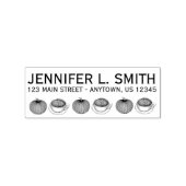 パンプキンスパイスラテコーヒーオータム秋アドレス ラバースタンプ (インプリント)