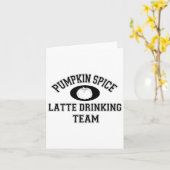 パンプキンスパイスラテチーム – Psl恋人秋 カード (黄色い花)