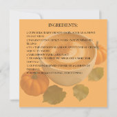 パンプキンスパイスラテレシピカード (裏面)