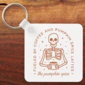 パンプキンスパイスラテ愛好家 キーホルダー (正面)