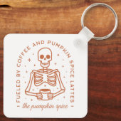 パンプキンスパイスラテ愛好家 キーホルダー (裏面)