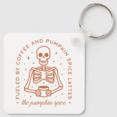 パンプキンスパイスラテ愛好家 キーホルダー (裏面)