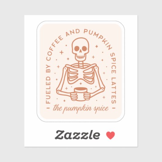 パンプキンスパイスラテ愛好家 シール (シート)