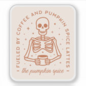 パンプキンスパイスラテ愛好家 シール (正面)
