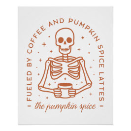 パンプキンスパイスラテ愛好家 ポスター