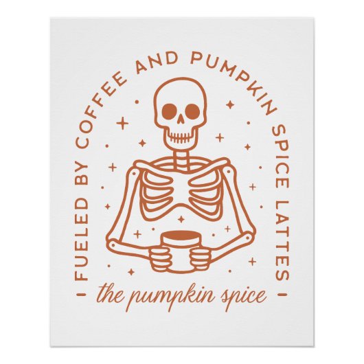 パンプキンスパイスラテ愛好家 ポスター (正面)