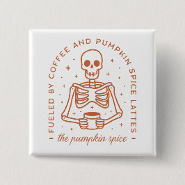 パンプキンスパイスラテ愛好家 缶バッジ