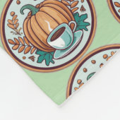 パンプキンスパイスラテ毛布 フリースブランケット (角)