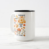 パンプキンスパイスラテ |居心地の良い秋コーヒー秋の雰囲気 ツートーンマグカップ (正面左)