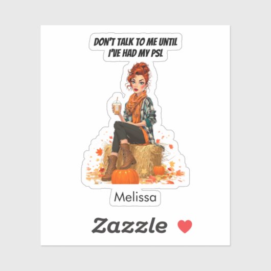 パンプキンスパイスラテ- Ms Sass シール (シート)