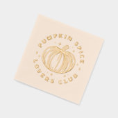 パンプキンスパイスラバーズクラブ 箔ナプキン (左)