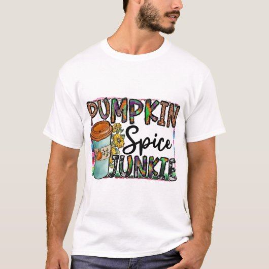 パンプキンスパイス中毒者 Tシャツ (正面)