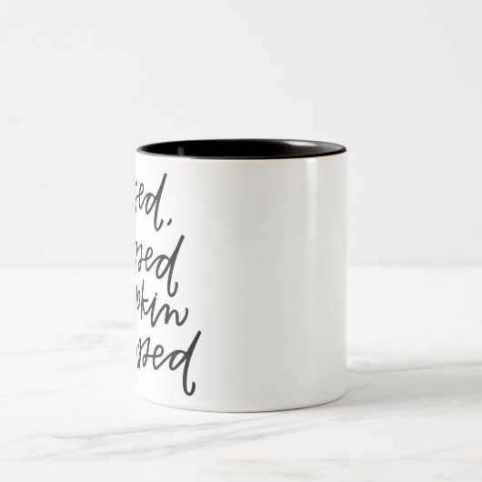 パンプキンスパイス取り付け秋ギフト ツートーンマグカップ (中央)