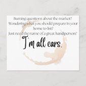 パンプキンスパイス実在&エテートアドバイス不動産仲介業者ポップ・アートの-by インビテーションポストカード (裏面)