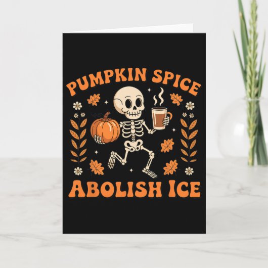 パンプキンスパイス廃止アイスハロウィン カード (正面)