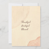 パンプキンスパイス水の色ボホサンクスディナー 招待状 (裏面)