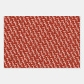 パンプキンスパイス白いスクリプト幸せな感謝祭 ラッピングペーパーシート (正面)