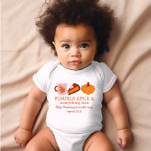 パンプキンスパイス祖父母の妊娠の発表 ベビーボディスーツ