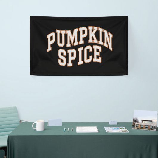 パンプキンスパイス秋シャツ感謝祭 横断幕 (トレードショー)