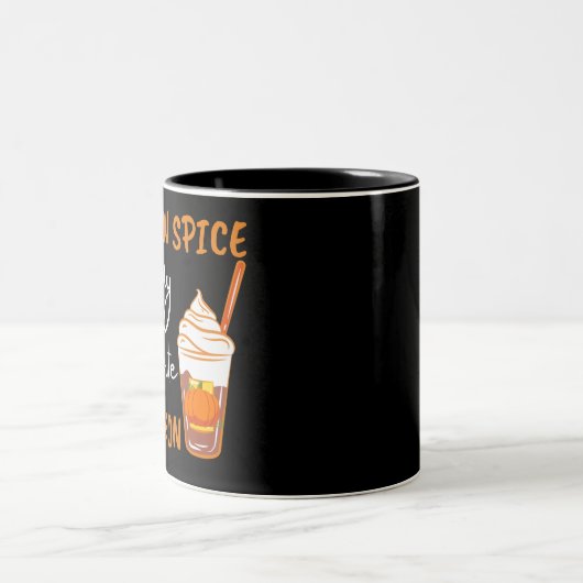 パンプキンスパイス秋シーズン秋 ツートーンマグカップ (中央)