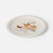 パンプキンスパイス秋テーマドブライダルシャワー ペーパープレート (アングル)