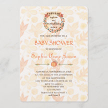 パンプキンスパイス秋感謝祭ベビーシャワー