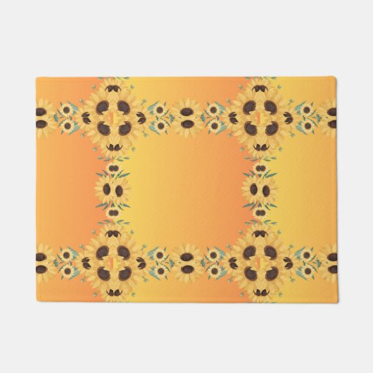 パンプキンスパイス秋秋の収穫感謝祭 ドアマット (正面)