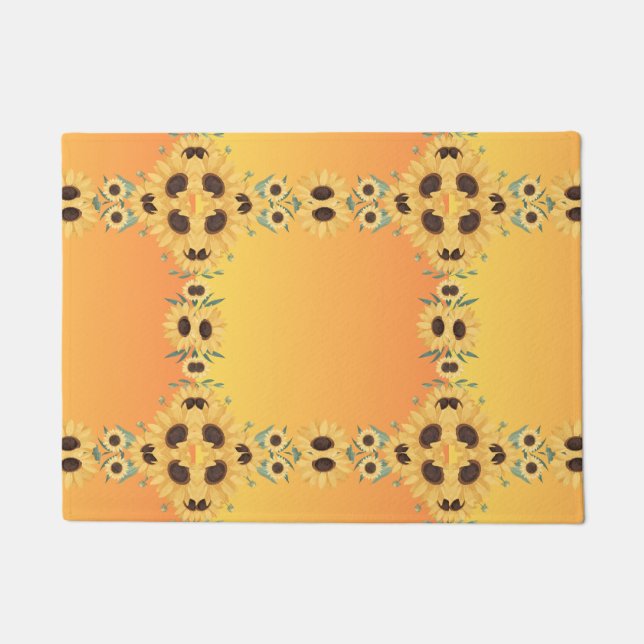 パンプキンスパイス秋秋の収穫感謝祭 ドアマット (正面)