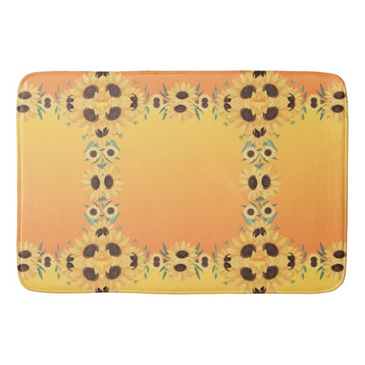 パンプキンスパイス秋秋の収穫感謝祭 バスマット (正面)