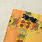 パンプキンスパイス秋秋の収穫感謝祭 ビーチタオル (インサイチュ)