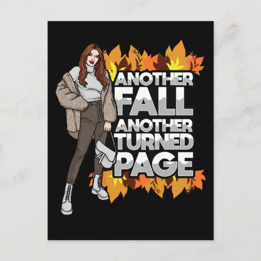 パンプキンスパイス秋秋の収穫感謝祭 ポストカード (正面)