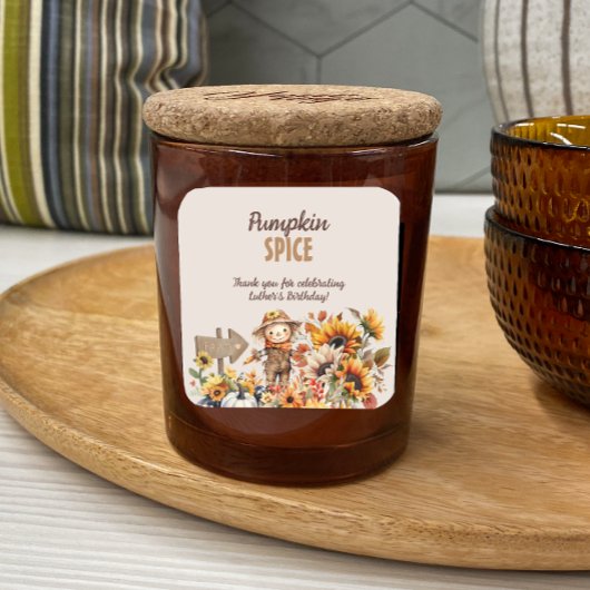 パンプキンスパイス秋誕生日のお気に入り スクエアシール