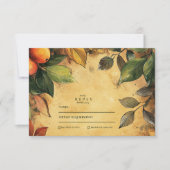 パンプキンスパイス結婚フローラ 出欠カード (正面)