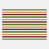 パンプキンスパイス3コーディネート秋秋誕生日W ラッピングペーパーシート (正面3)