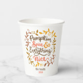 パンプキンスパイス&すべてのいいもの 紙コップ (正面)