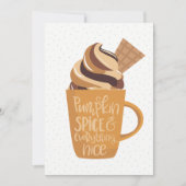 パンプキンスパイス&エイチングナイスラテ感謝祭 シーズンカード (正面)