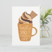 パンプキンスパイス&エイチングナイスラテ感謝祭 シーズンカード (スタンド正面)