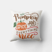 パンプキンスパイス&エイチングナイス秋デザイン クッション (裏面)