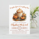 パンプキンスパイス&オールデイズニースブライダルシャワー 招待状 (スタンド正面)