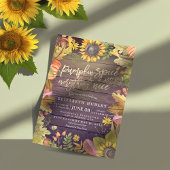 パンプキンスパイス&オールナイスオータムベビーシャワー 招待状