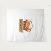 パンプキンスパイス&オールナイスコージーオータム秋 タペストリー (正面(横))